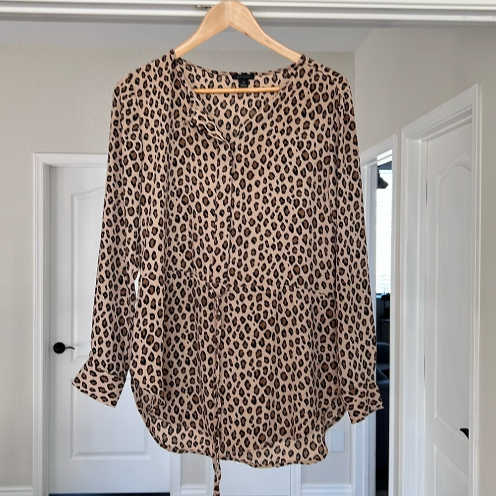 Ann Taylor leopard blouse